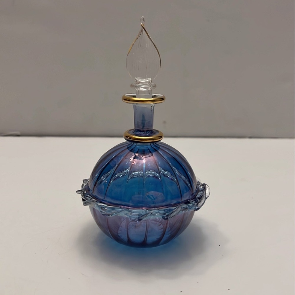 - Hand Blown Glass Perfume Bottle